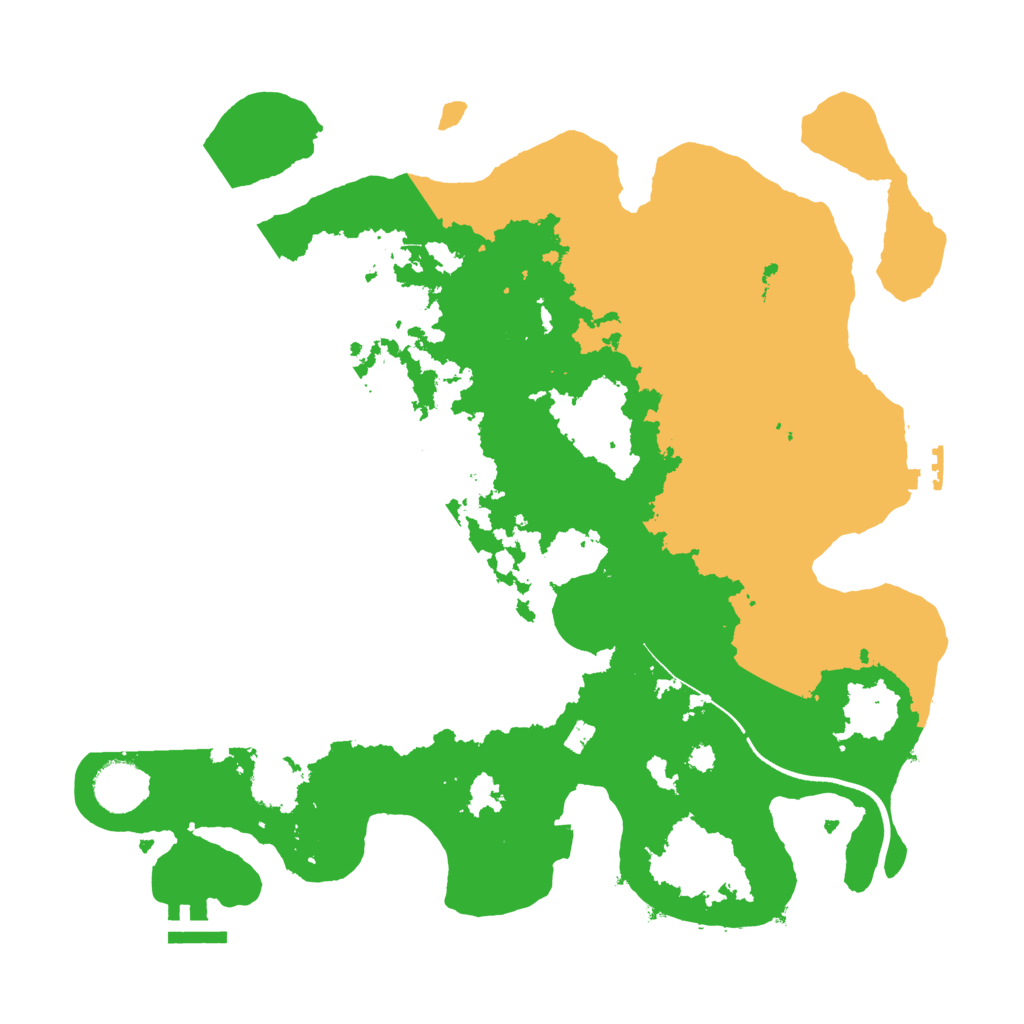 Biome Rust Map: Procedural Map, Size: 3500, Seed: 90147041