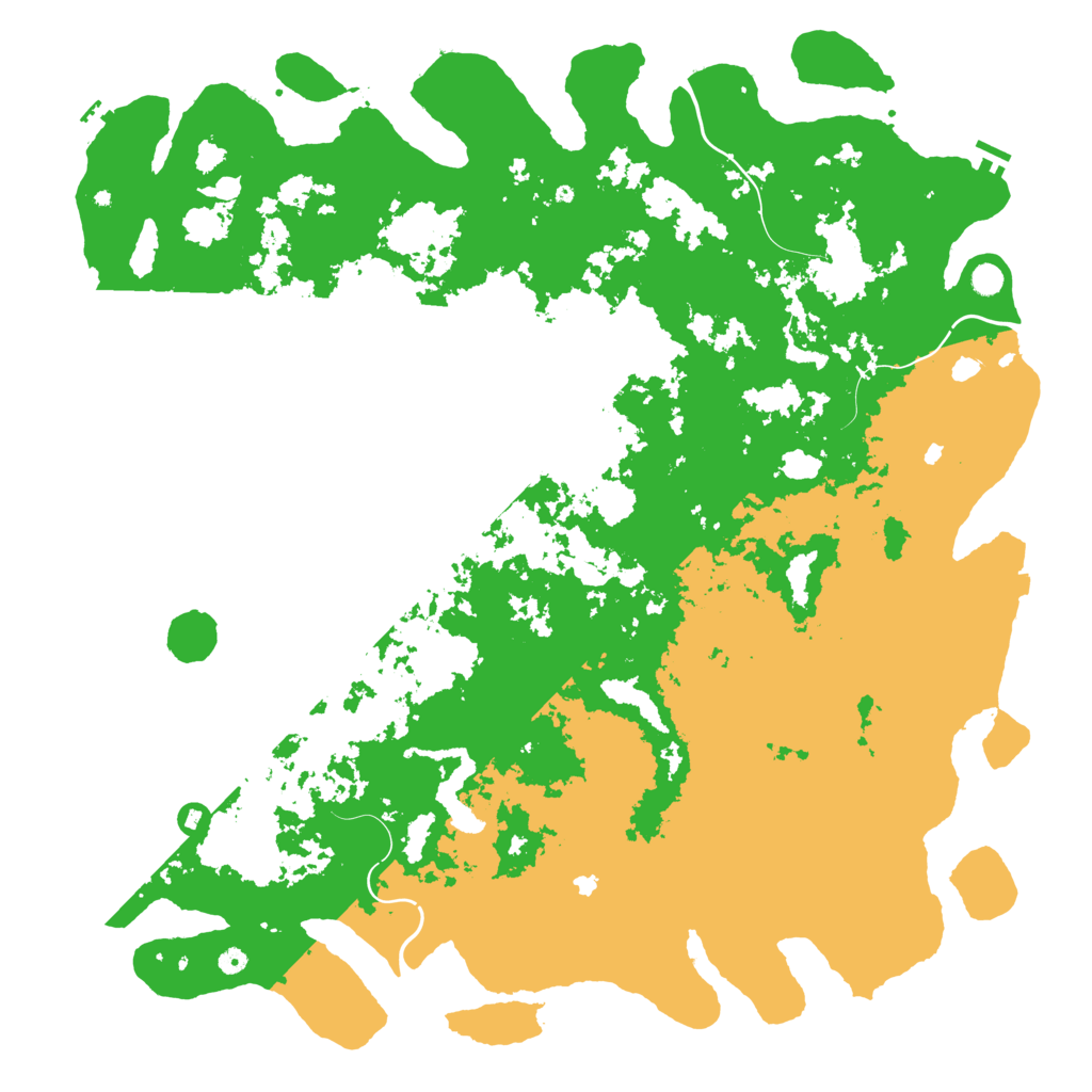 Biome Rust Map: Procedural Map, Size: 6000, Seed: 1464706794