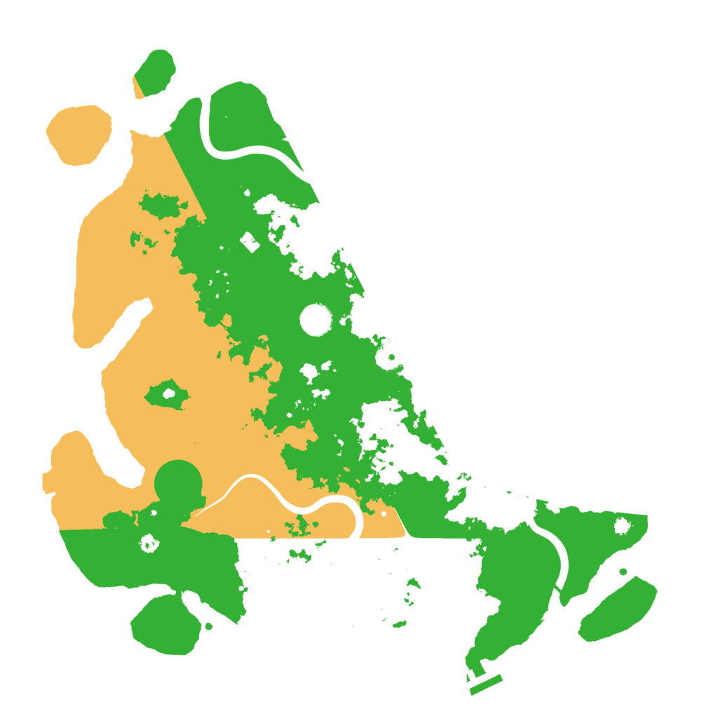 Biome Rust Map: Procedural Map, Size: 3950, Seed: 599888000