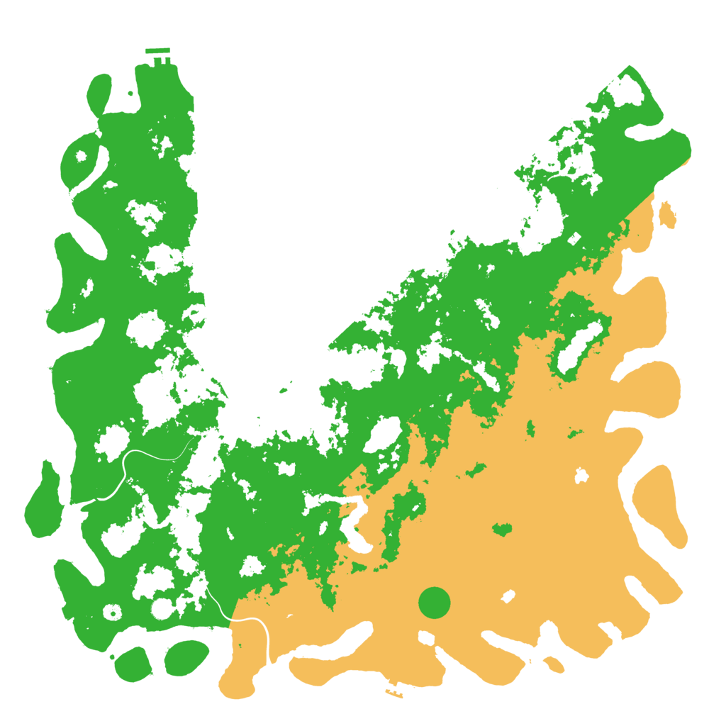 Biome Rust Map: Procedural Map, Size: 6000, Seed: 332421935