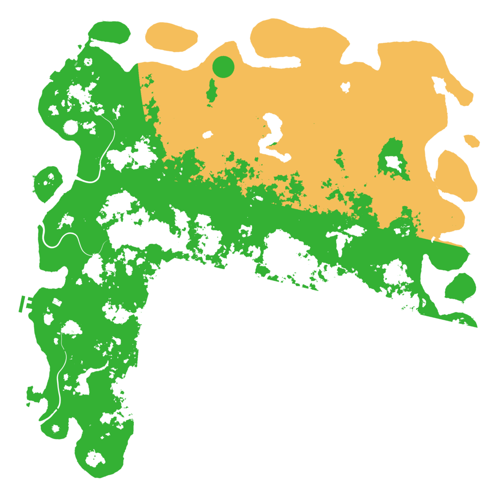 Biome Rust Map: Procedural Map, Size: 6000, Seed: 39158
