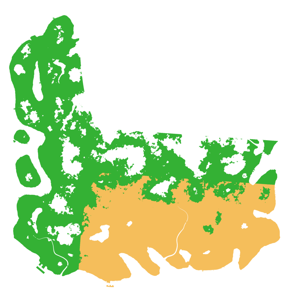 Biome Rust Map: Procedural Map, Size: 6000, Seed: 1487959862