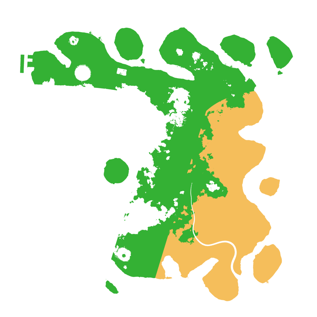 Biome Rust Map: Procedural Map, Size: 3500, Seed: 626544287