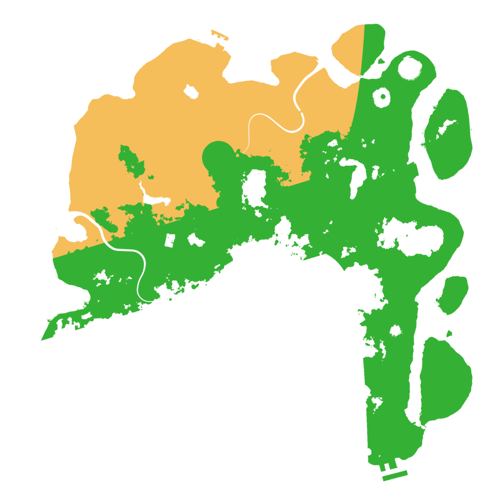 Biome Rust Map: Procedural Map, Size: 4000, Seed: 665525