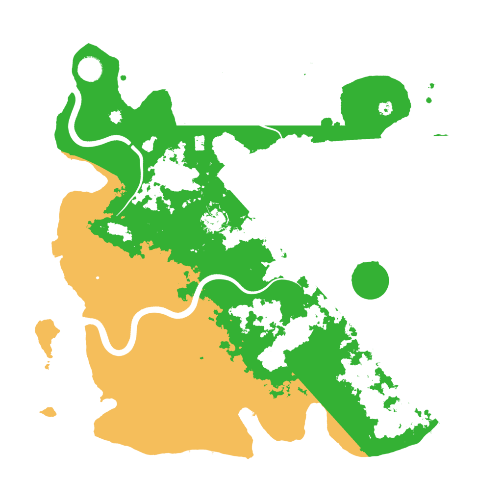 Biome Rust Map: Procedural Map, Size: 3600, Seed: 68781143