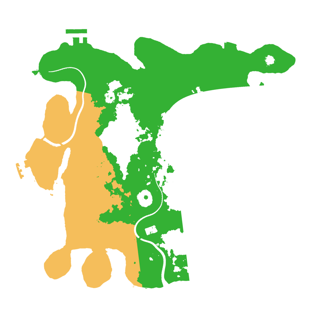Biome Rust Map: Procedural Map, Size: 3000, Seed: 102030