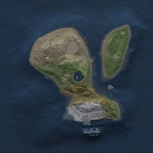 Thumbnail Rust Map: Procedural Map, Size: 1500, Seed: 12121212, 2 Monuments