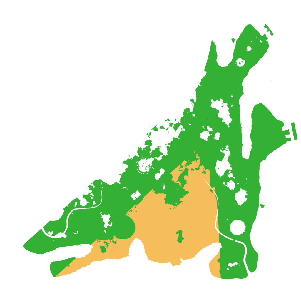 Biome Rust Map: Procedural Map, Size: 3500, Seed: 1657378447