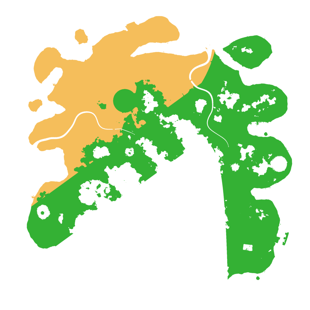 Biome Rust Map: Procedural Map, Size: 3500, Seed: 177003627