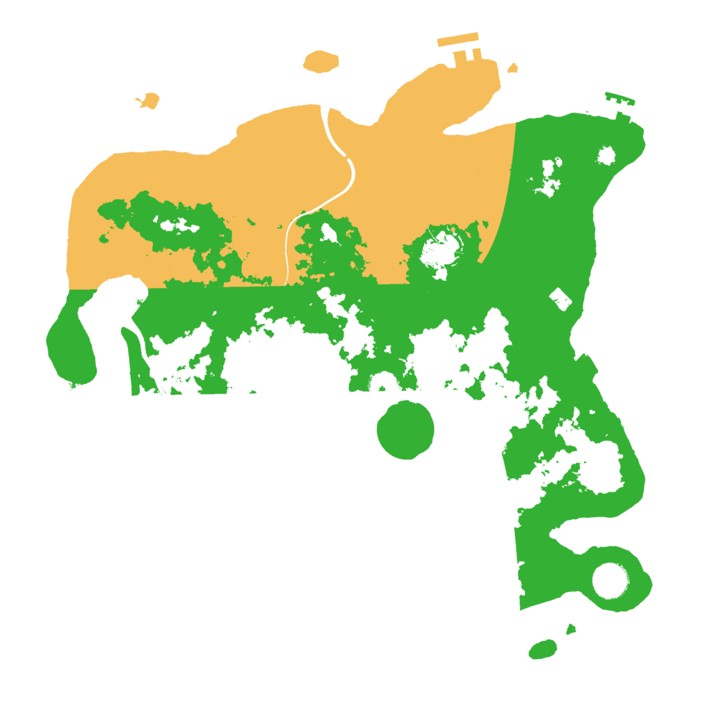 Biome Rust Map: Procedural Map, Size: 3500, Seed: 45508586