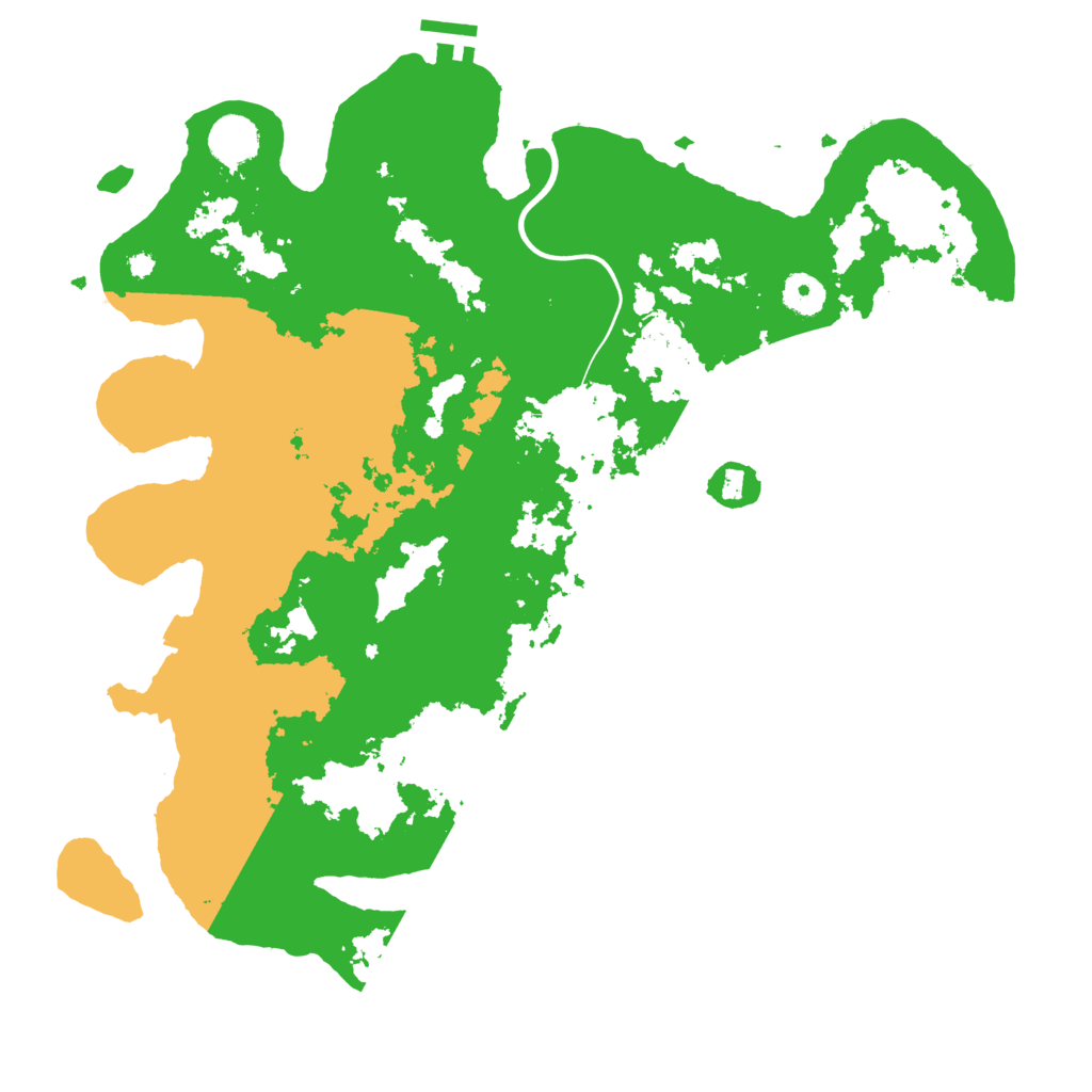 Biome Rust Map: Procedural Map, Size: 3900, Seed: 378781003