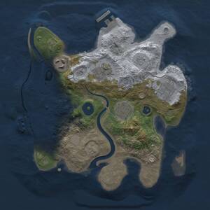 Thumbnail Rust Map: Procedural Map, Size: 2600, Seed: 213768, 9 Monuments
