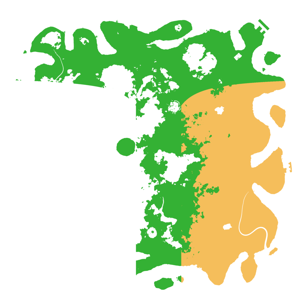 Biome Rust Map: Procedural Map, Size: 4500, Seed: 58895258