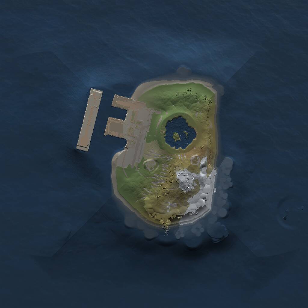 Rust Map: Procedural Map, Size: 1000, Seed: 356542325, 2 Monuments