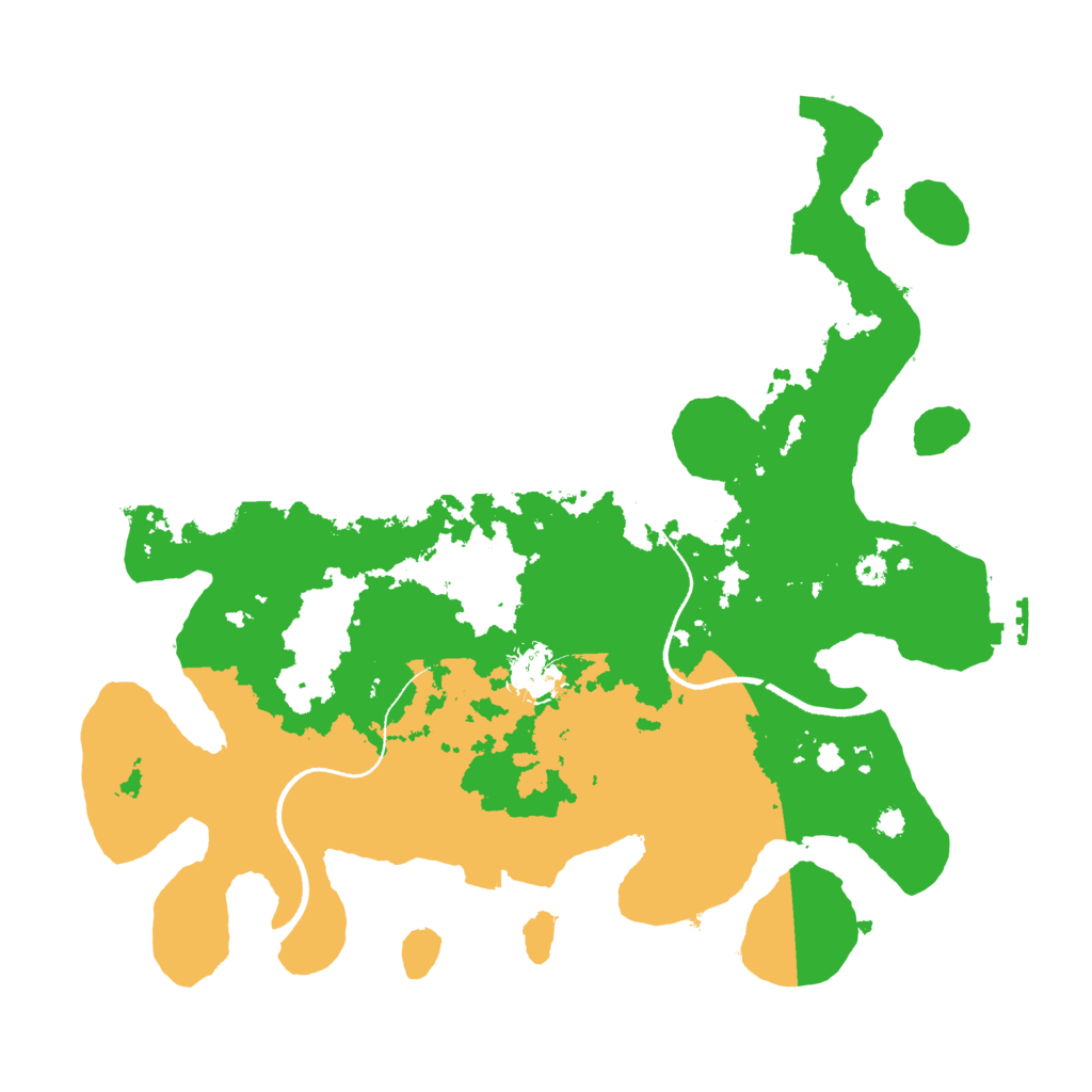 Biome Rust Map: Procedural Map, Size: 3500, Seed: 342564256