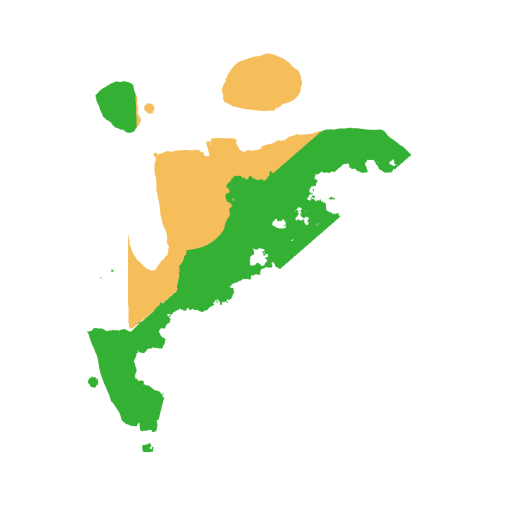 Biome Rust Map: Procedural Map, Size: 2000, Seed: 558864394