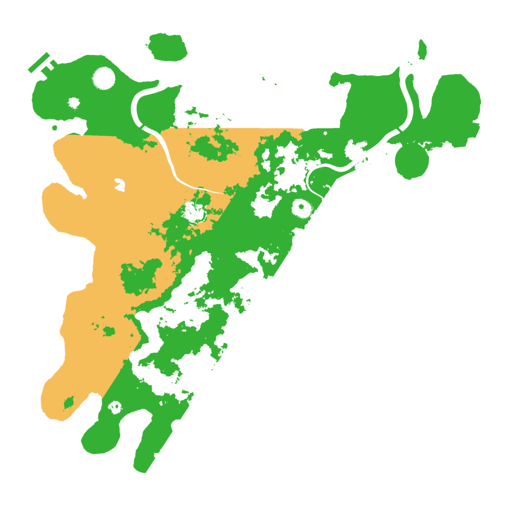 Biome Rust Map: Procedural Map, Size: 4000, Seed: 43658