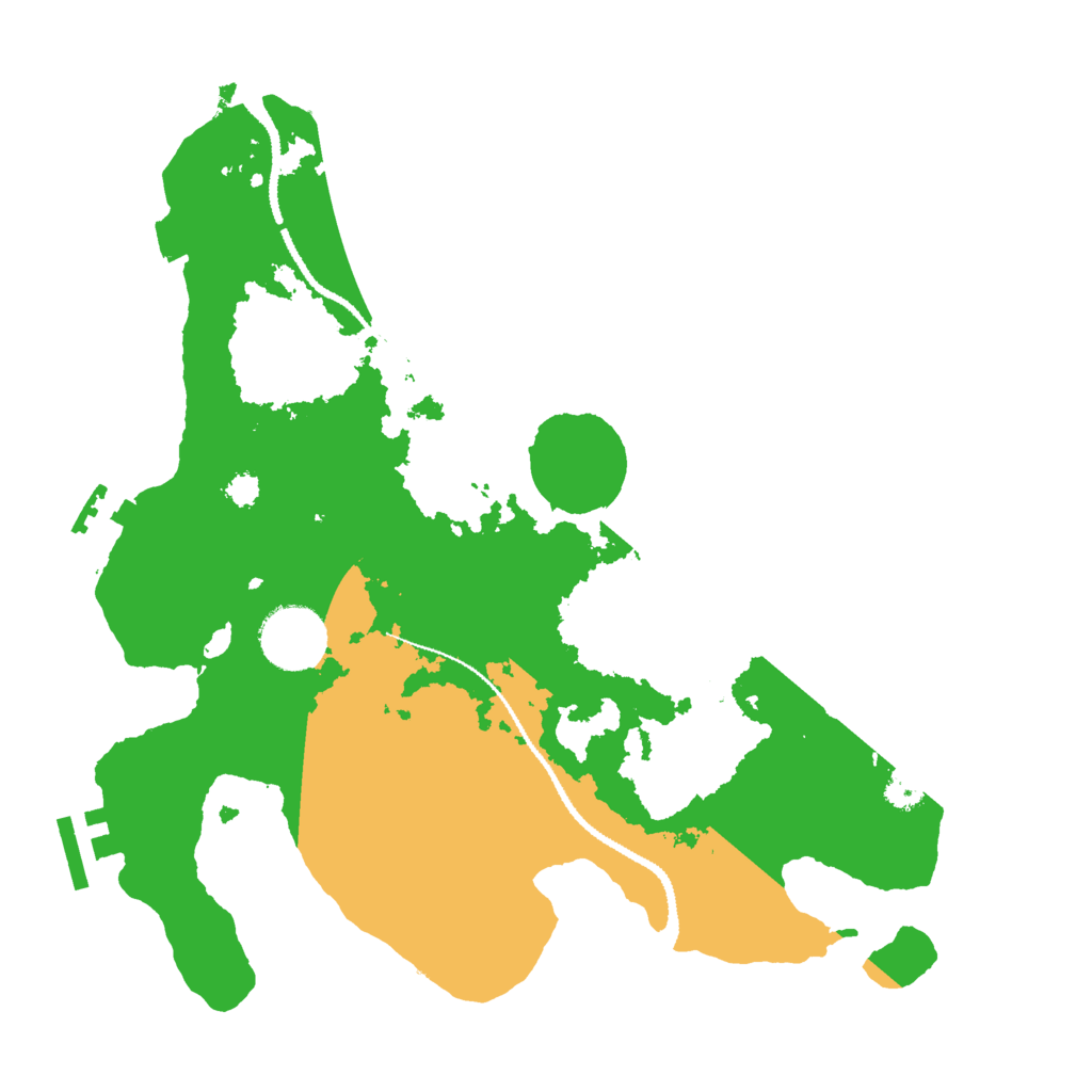 Biome Rust Map: Procedural Map, Size: 3000, Seed: 26580