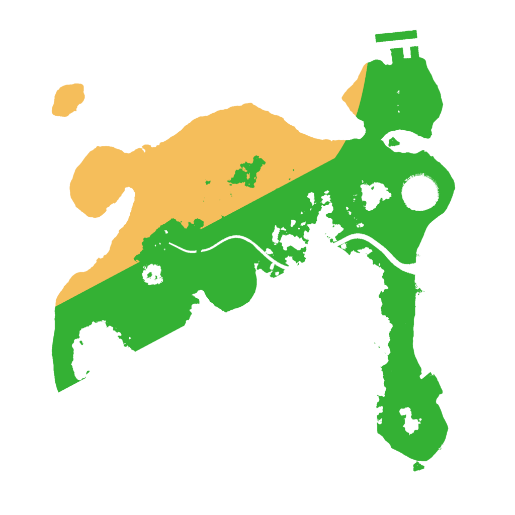 Biome Rust Map: Procedural Map, Size: 2500, Seed: 1867569084