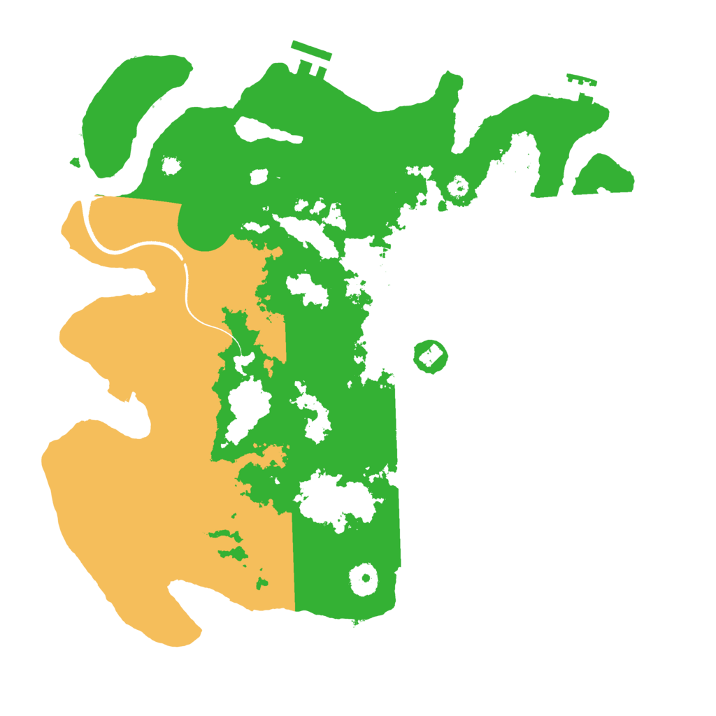 Biome Rust Map: Procedural Map, Size: 3500, Seed: 2063325436