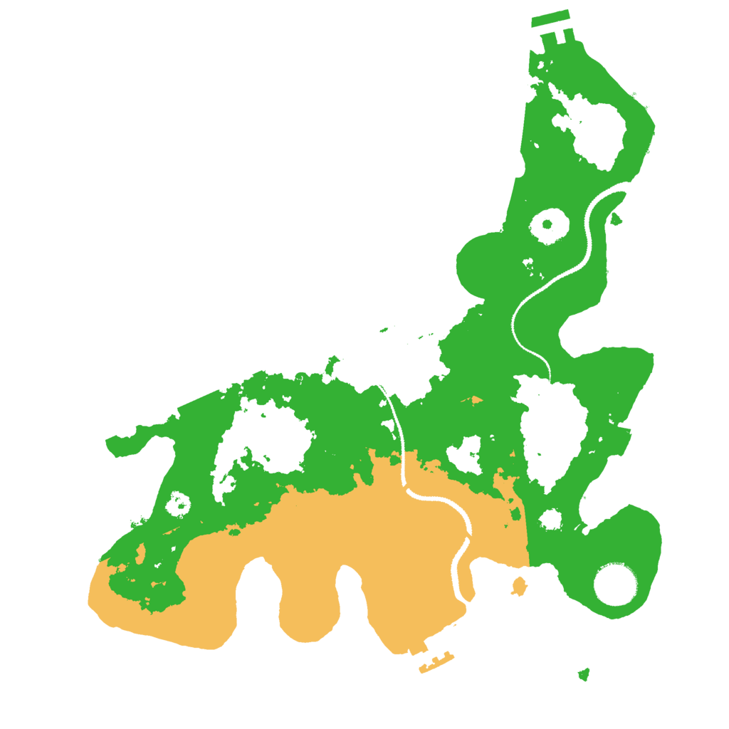 Biome Rust Map: Procedural Map, Size: 3000, Seed: 2097598886
