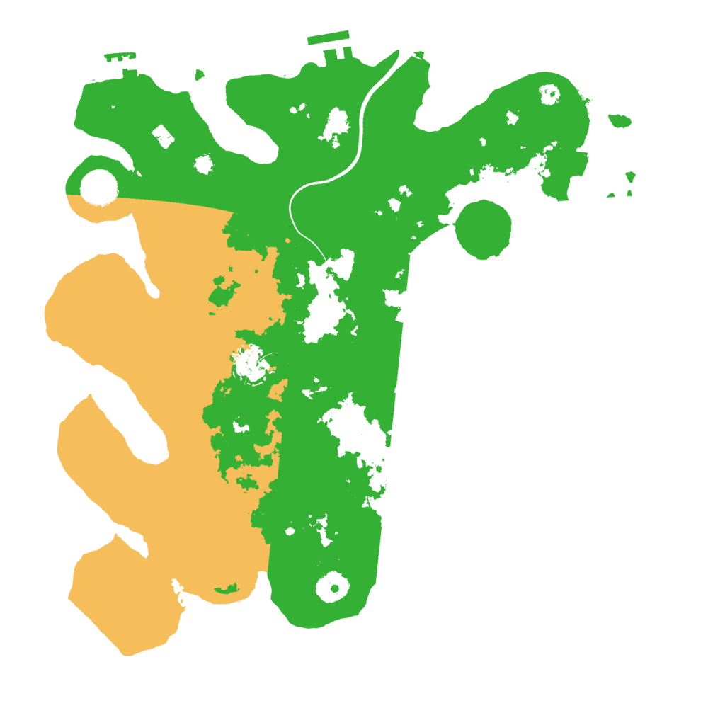 Biome Rust Map: Procedural Map, Size: 3500, Seed: 504159927