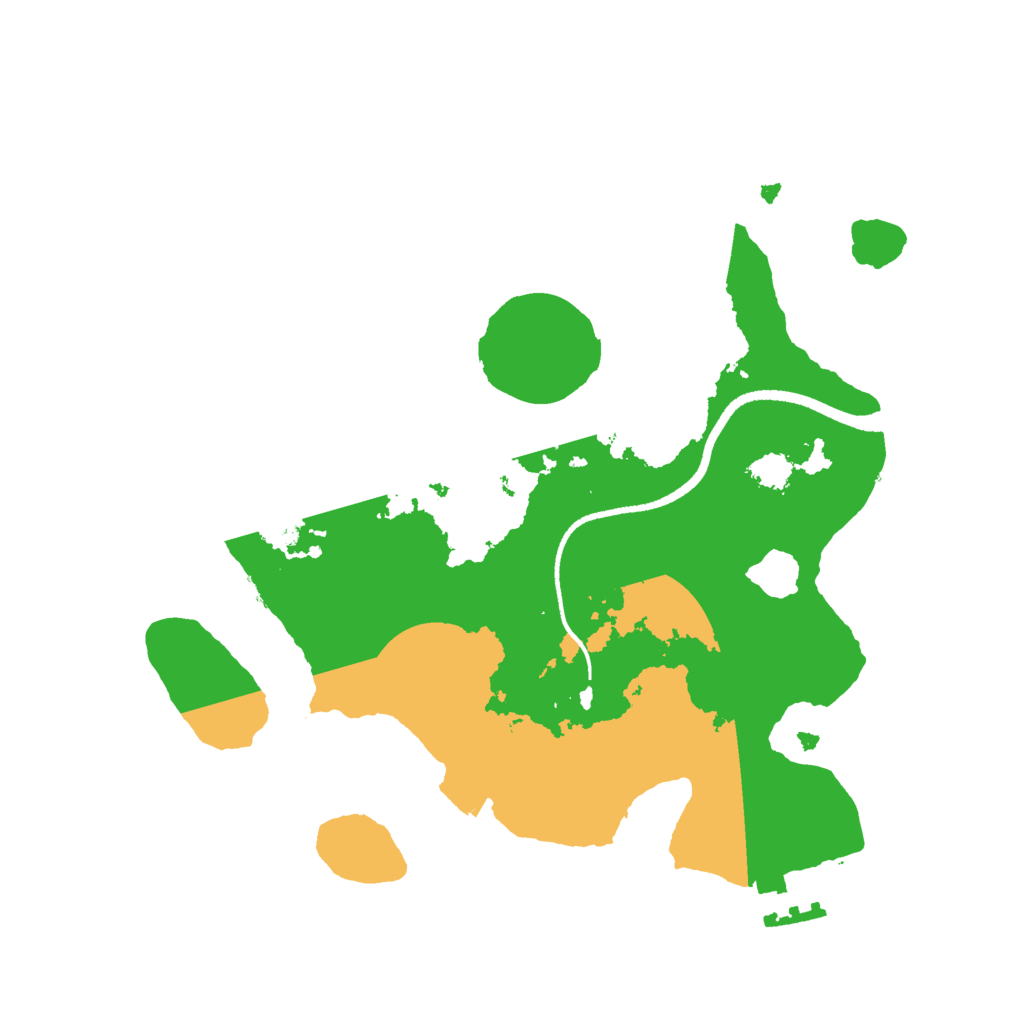 Biome Rust Map: Procedural Map, Size: 2500, Seed: 1643510767