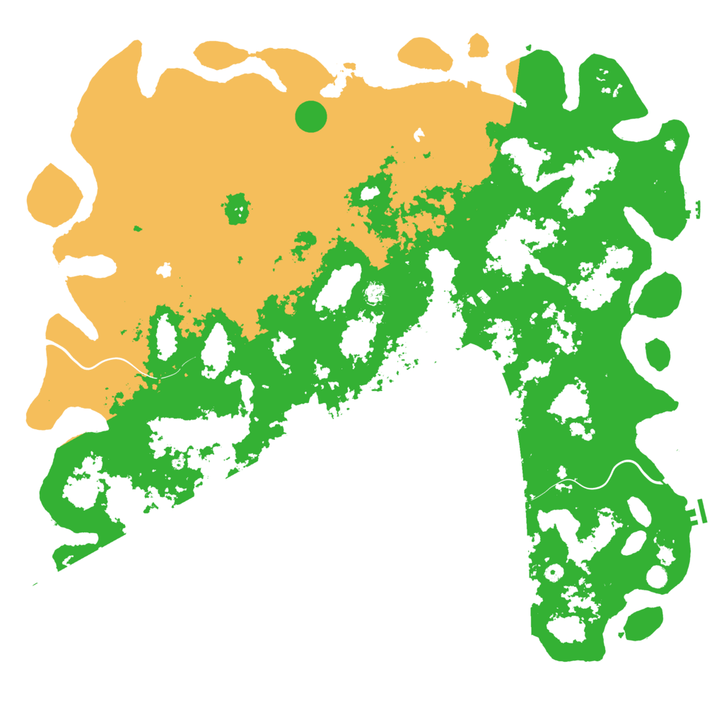 Biome Rust Map: Procedural Map, Size: 6000, Seed: 75154