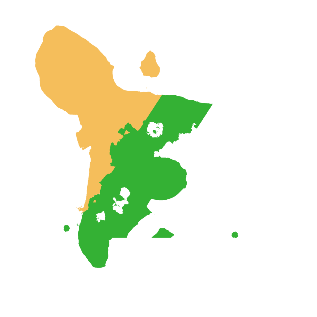 Biome Rust Map: Procedural Map, Size: 2000, Seed: 449485065