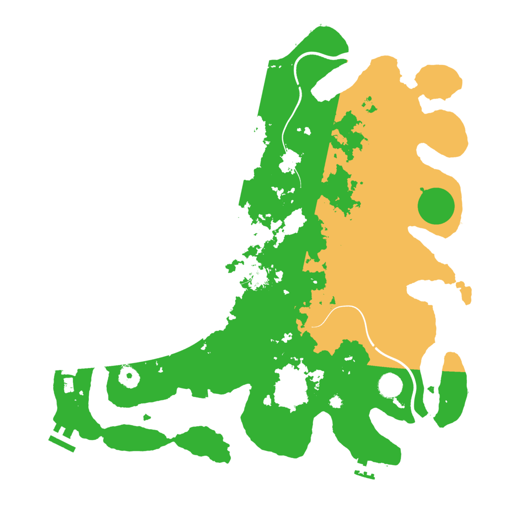 Biome Rust Map: Procedural Map, Size: 3650, Seed: 1816155656