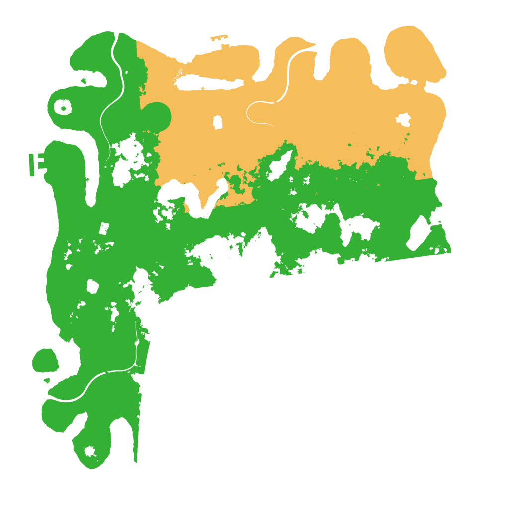 Biome Rust Map: Procedural Map, Size: 4500, Seed: 954559638