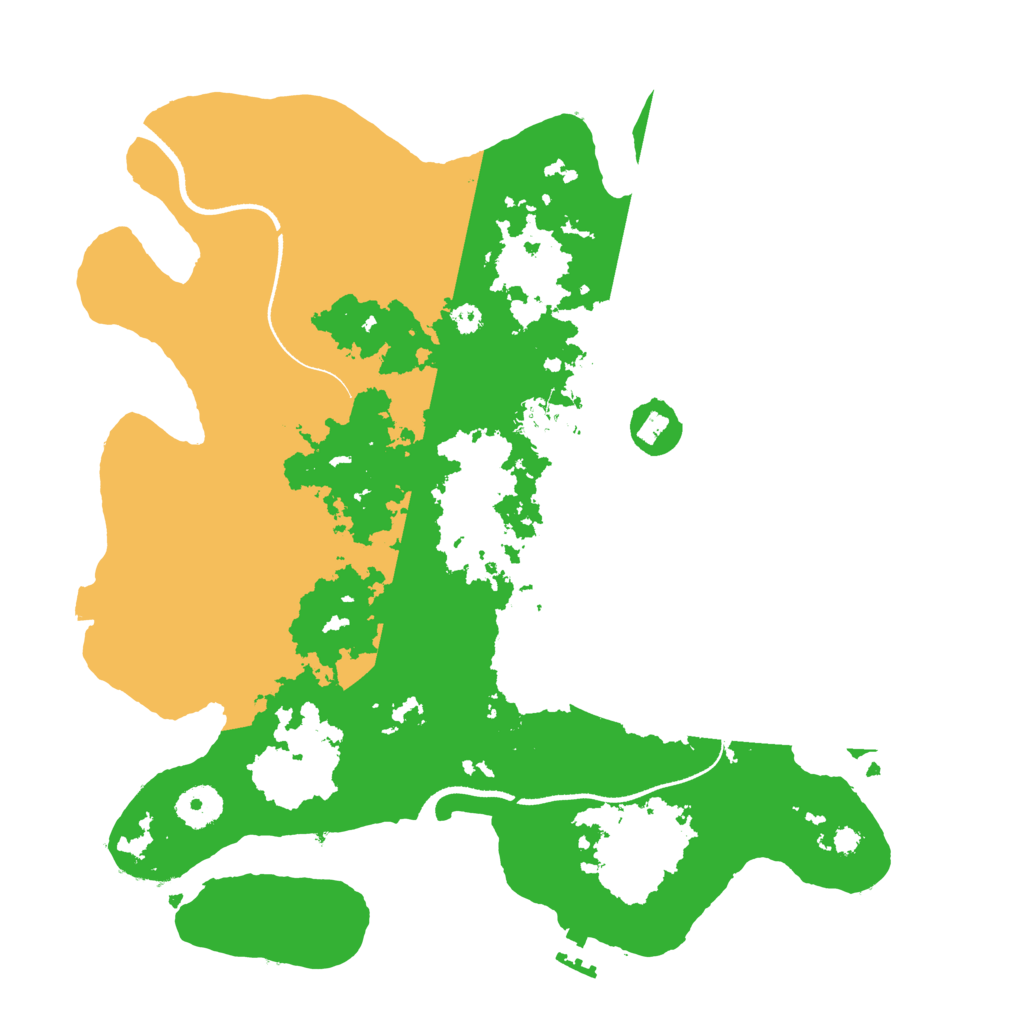 Biome Rust Map: Procedural Map, Size: 3500, Seed: 4324232