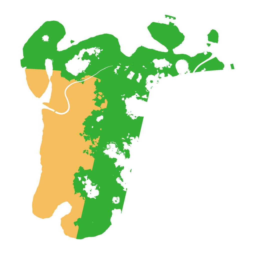 Biome Rust Map: Procedural Map, Size: 3500, Seed: 1649177855