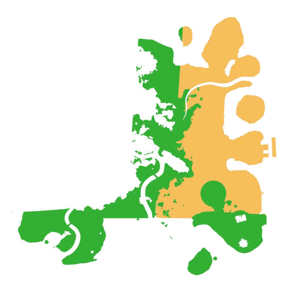 Biome Rust Map: Procedural Map, Size: 3000, Seed: 1004147563