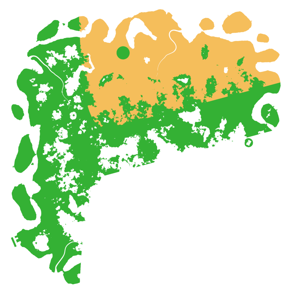 Biome Rust Map: Procedural Map, Size: 6000, Seed: 53652