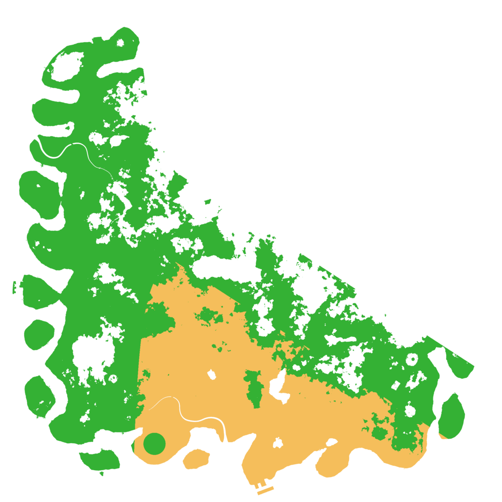 Biome Rust Map: Procedural Map, Size: 6000, Seed: 672315