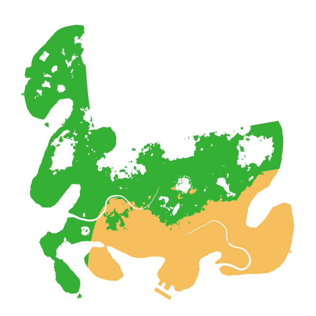 Biome Rust Map: Procedural Map, Size: 3500, Seed: 769472474