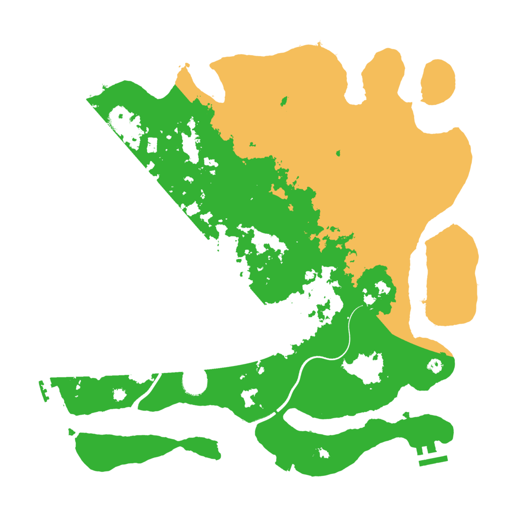 Biome Rust Map: Procedural Map, Size: 3600, Seed: 21401