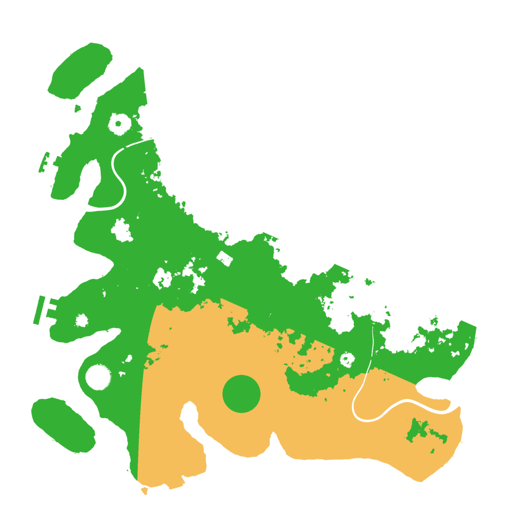 Biome Rust Map: Procedural Map, Size: 3600, Seed: 11401