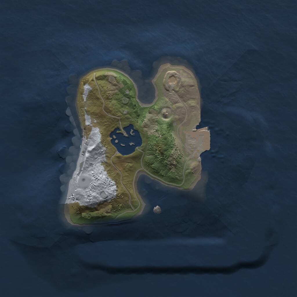 Rust Map: Procedural Map, Size: 1500, Seed: 954157304, 2 Monuments