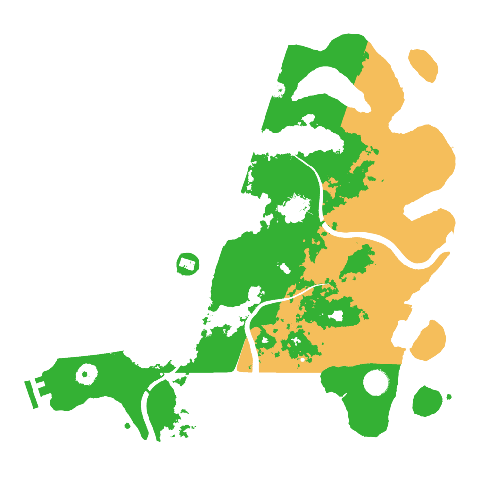 Biome Rust Map: Procedural Map, Size: 3500, Seed: 4671823