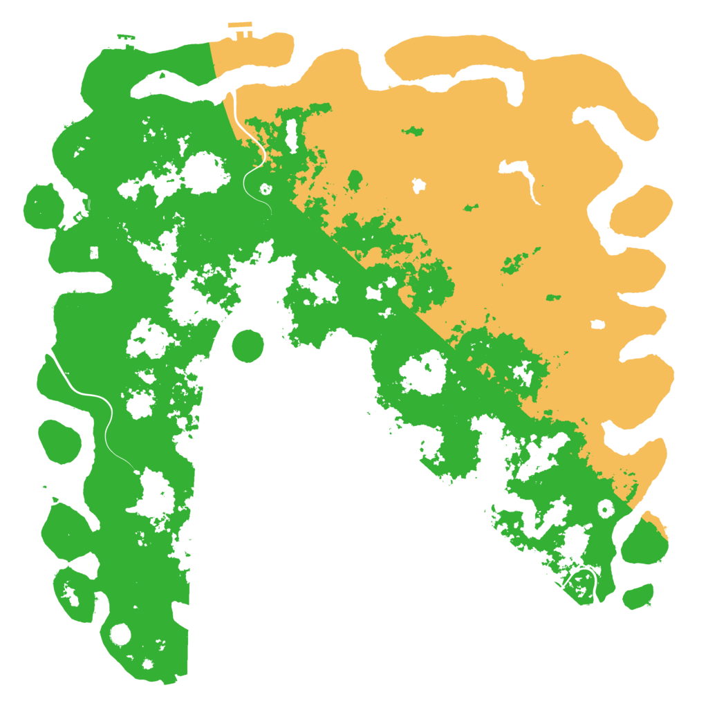 Biome Rust Map: Procedural Map, Size: 6000, Seed: 245943056