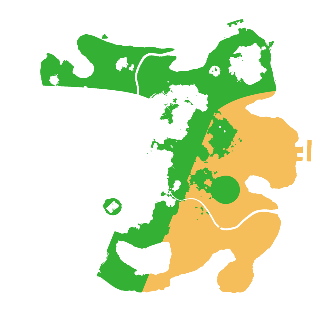Biome Rust Map: Procedural Map, Size: 3000, Seed: 16258
