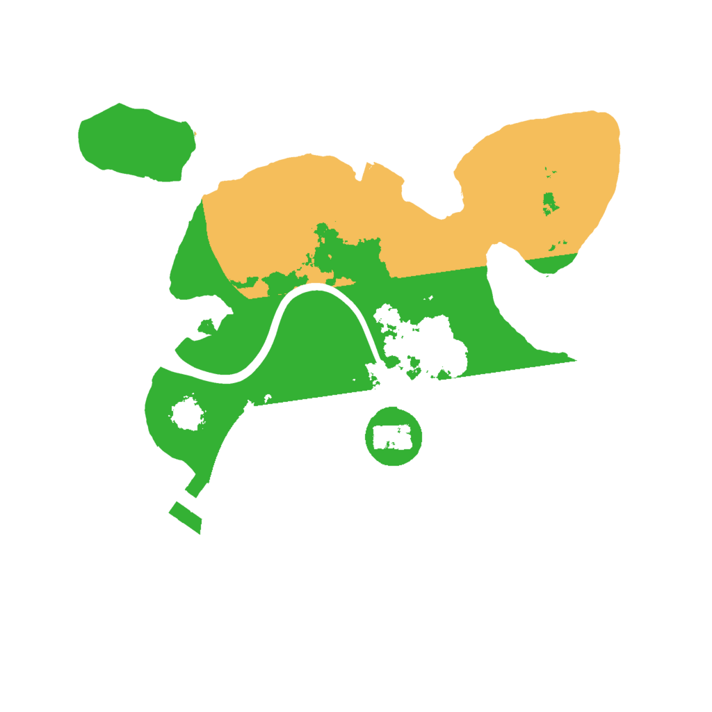 Biome Rust Map: Procedural Map, Size: 2000, Seed: 48517