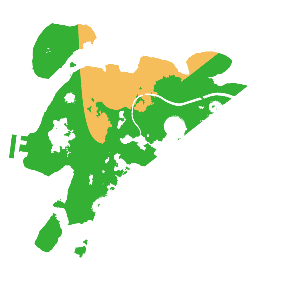 Biome Rust Map: Procedural Map, Size: 2500, Seed: 9142536