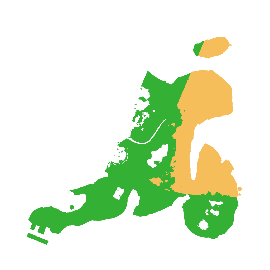 Biome Rust Map: Procedural Map, Size: 2500, Seed: 612351
