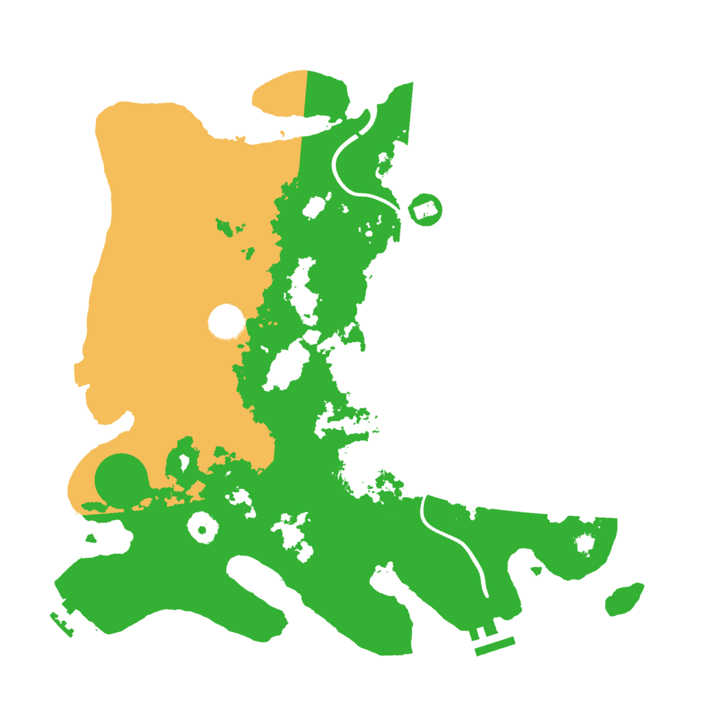Biome Rust Map: Procedural Map, Size: 3500, Seed: 585185092