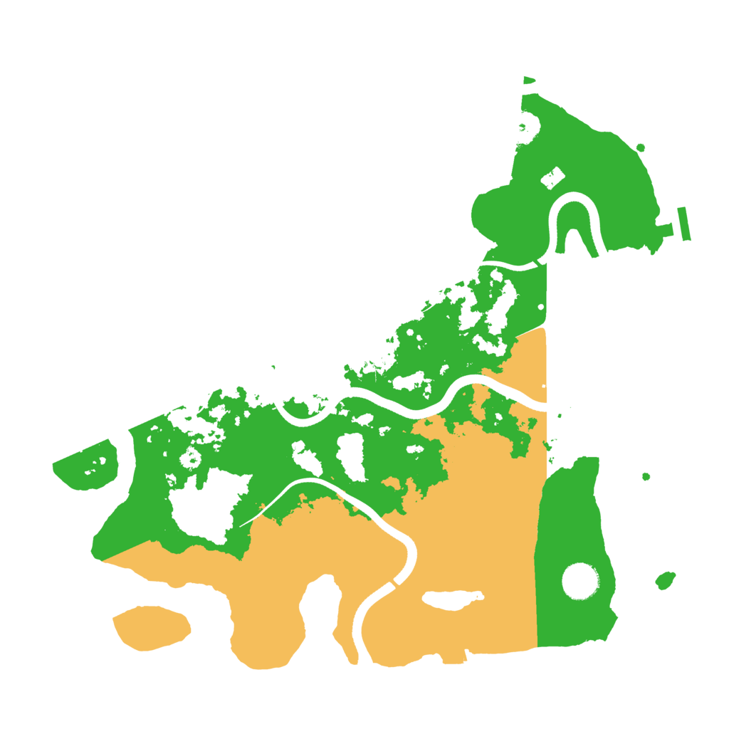 Biome Rust Map: Procedural Map, Size: 3500, Seed: 502798057