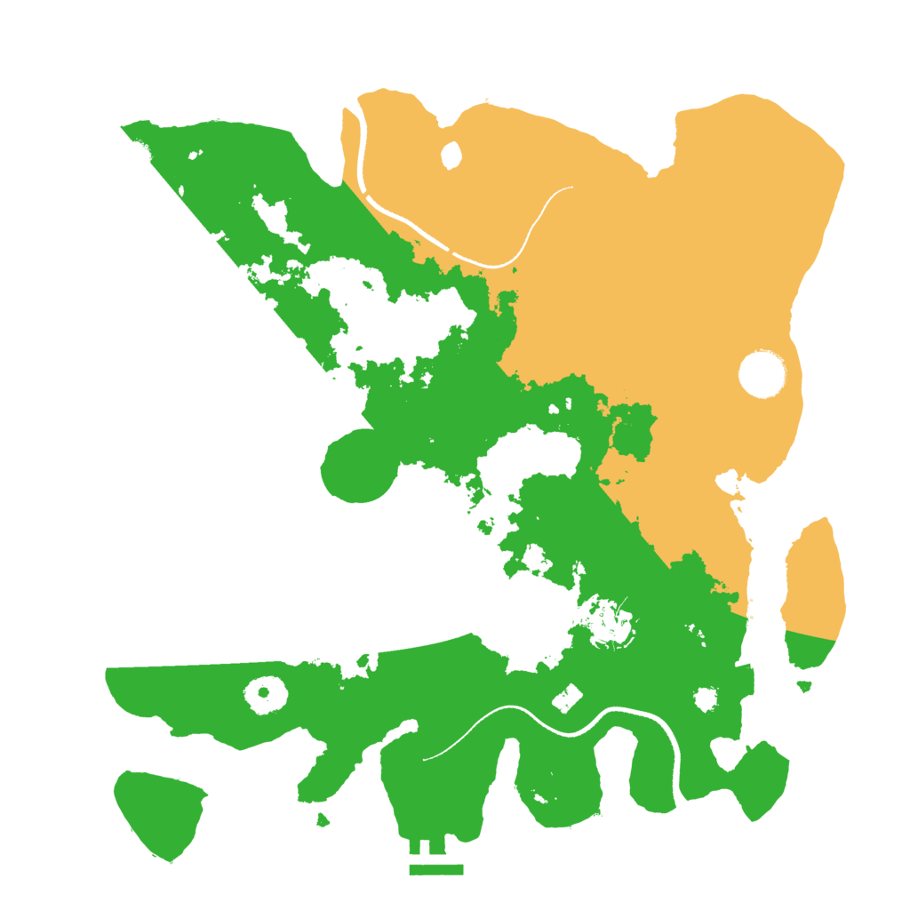 Biome Rust Map: Procedural Map, Size: 3400, Seed: 932114