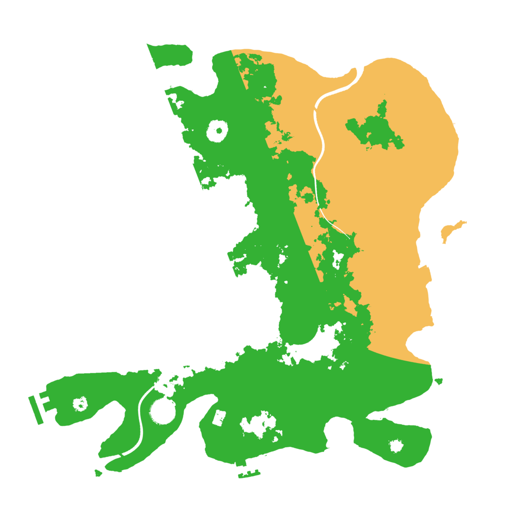 Biome Rust Map: Procedural Map, Size: 3500, Seed: 534474821